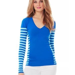 Blue Striped Lilly Pulitzer Adelaide Sweater